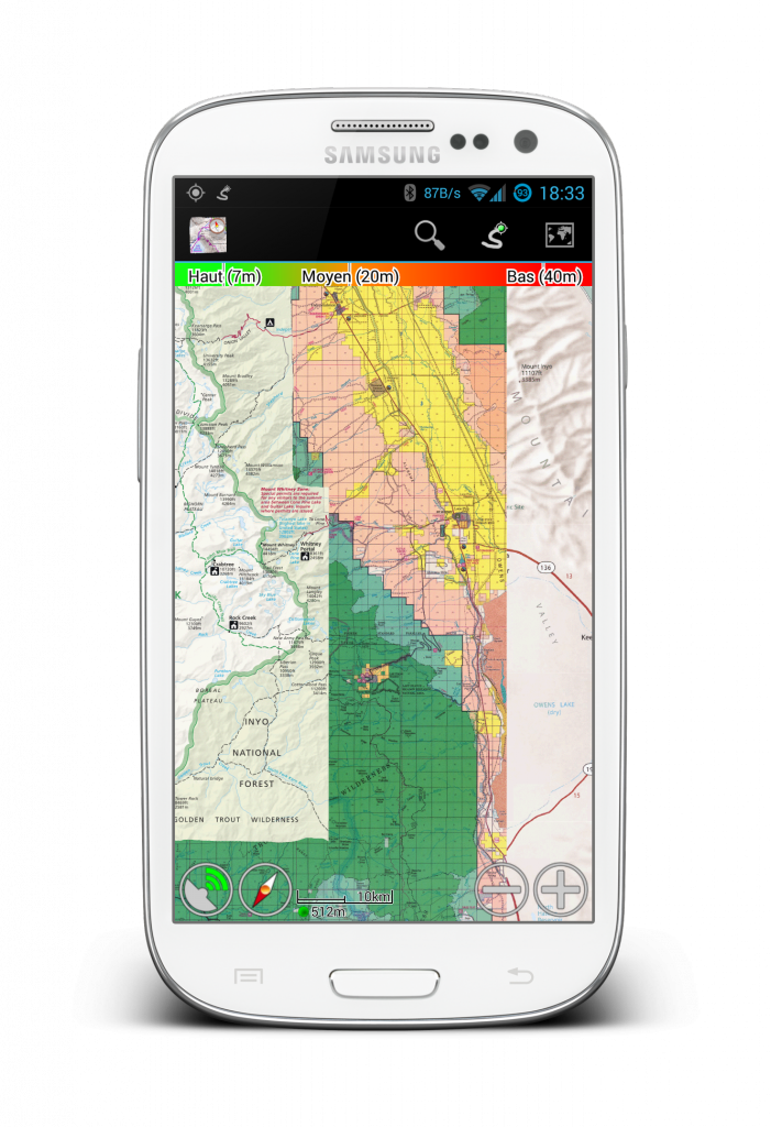 Visitor maps are composed of geo-referenced park maps (not all parks are represented)