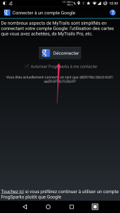 Touchez Déconnecter, puis Reconnecter