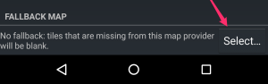 Picking a fallback map
